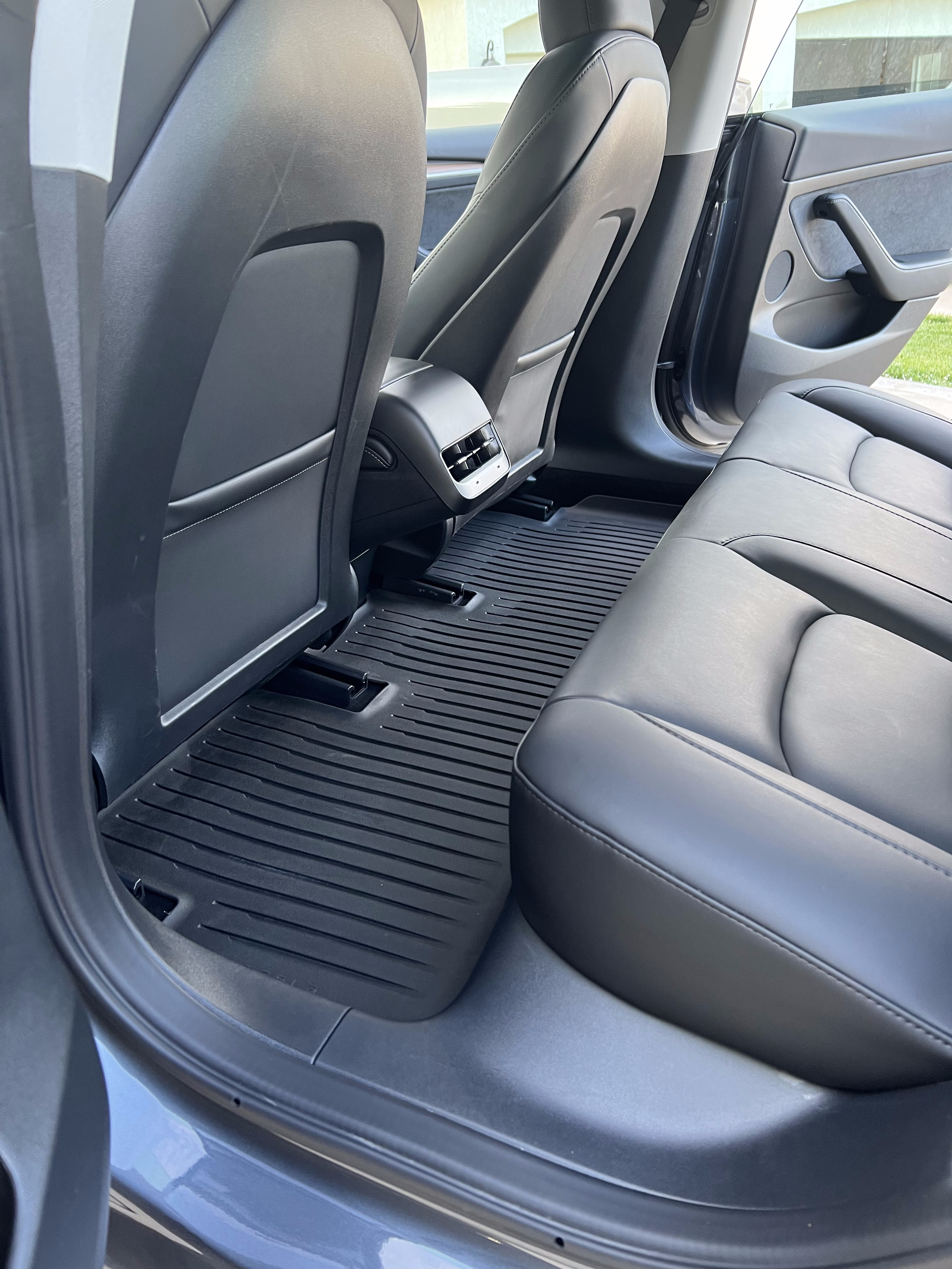 Tesla Model 3 rear interior