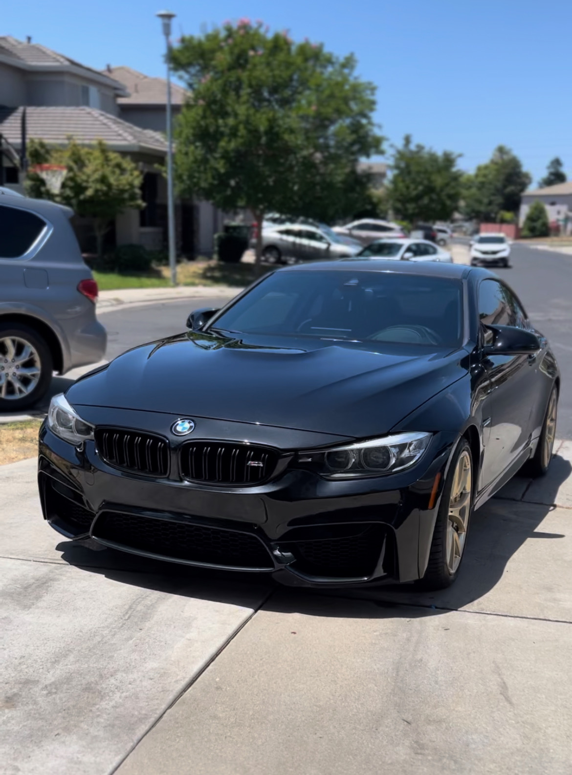 Detailed black BMW M4