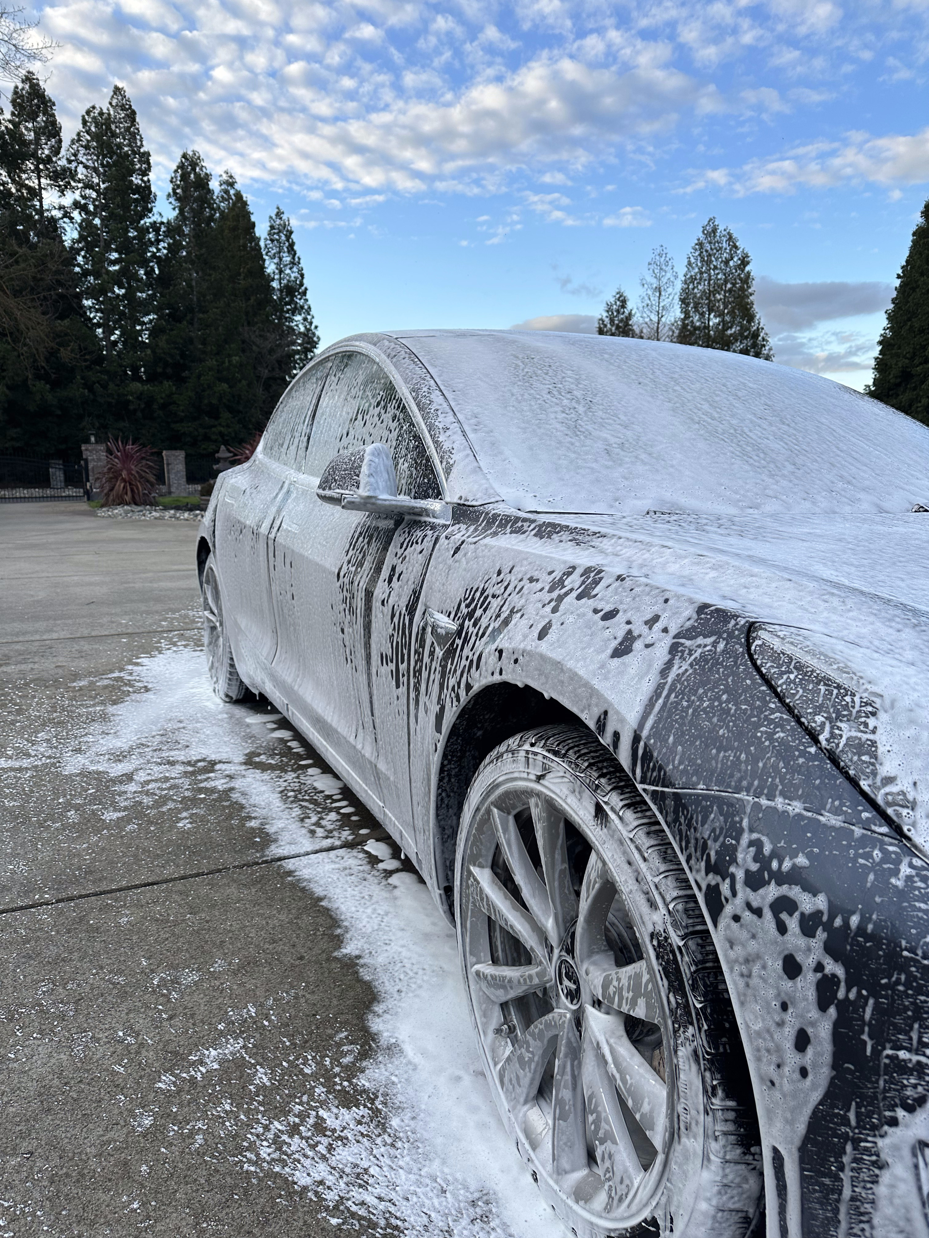 Car detailing in progress